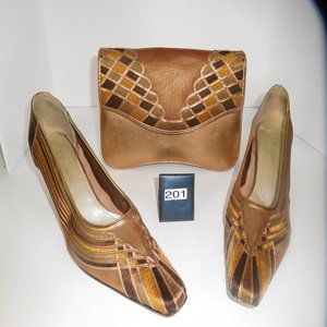 J Renee Pump Shoes with Handbag